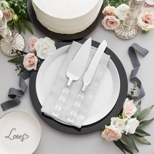 Find the David Tutera  Cake  Knife  Server Set  Crystal at  Find the David Tutera  Cake  Knife  Server Set  Crystal at